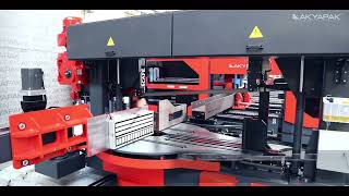 3 ADM 1200 10 Axis Three Spindle Beam Drill / Saw Line