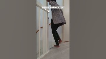 Office workers arriving home after a 4hr commute and social battery drained. #corporatehumor