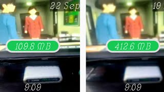 Quality hlauh si lo a video size (MB/GB) tih hniam dan.