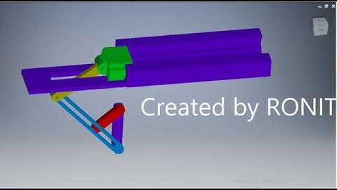 Quick return mechanism(Shaper machine)