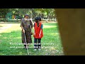 Directional walking activities held for visually-impaired