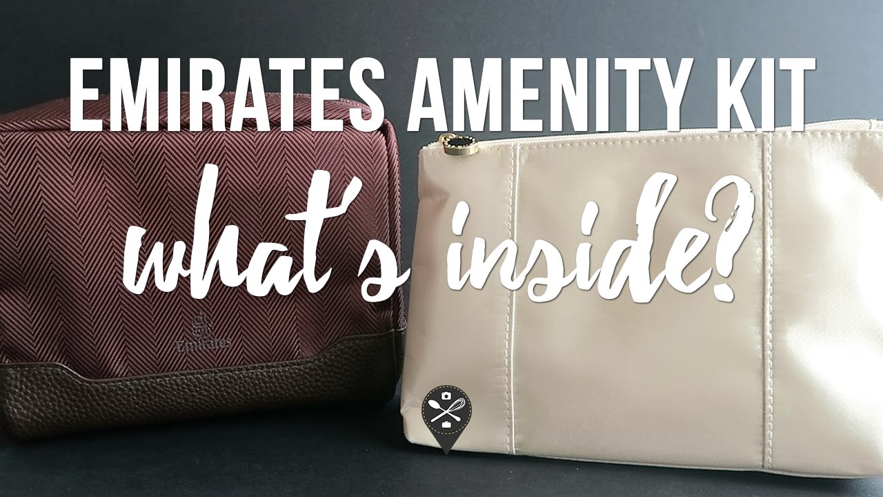 What's inside Emirates Business Class 2016 amenity kits? For men vs for