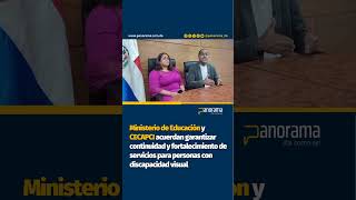 MINERD y CECAPCI firman acuerdo clave para garantizar servicios a personas con discapacidad visual