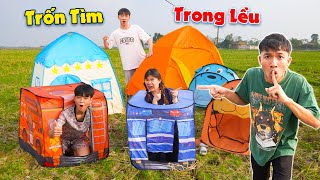 Thử Thách Trốn Tìm Trong Lều Cùng Các Thành Viên Mới Trong Team | Anh Tóc Xoăn