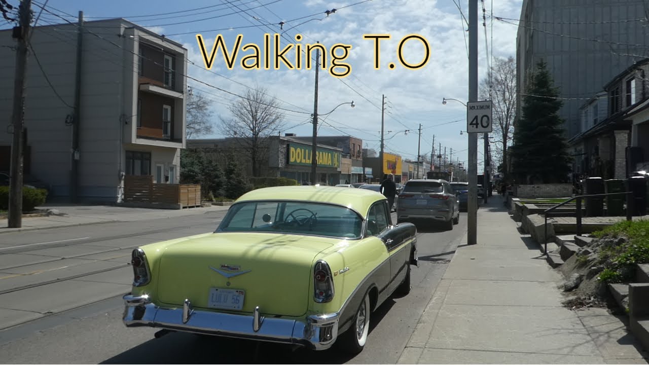 Walking Coxwell Avenue in Toronto Ontario - South of Gerrard to Danforth 4/21/2023