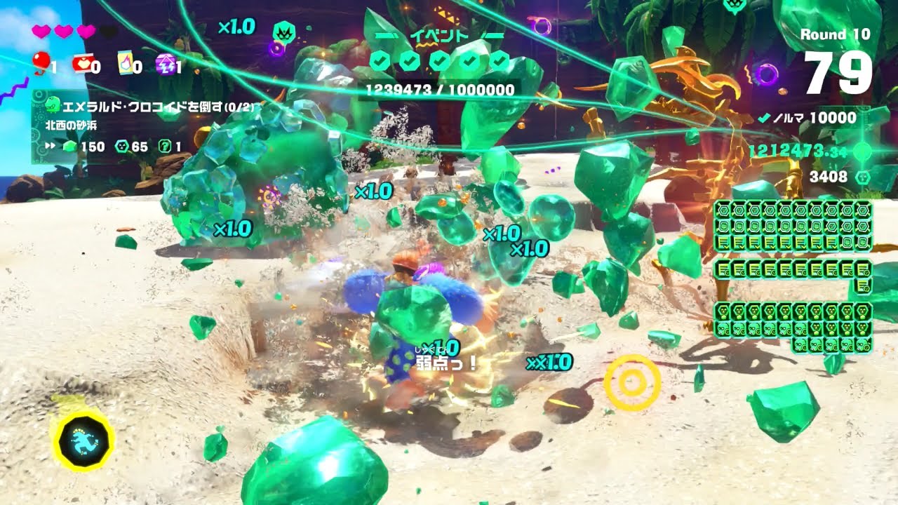 Donkey Kong Bananza -  My First Reaching Over 1M Score in Emerald Rush Event #1