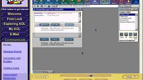 America Online Interactive Tour Guide:Using Instant Message