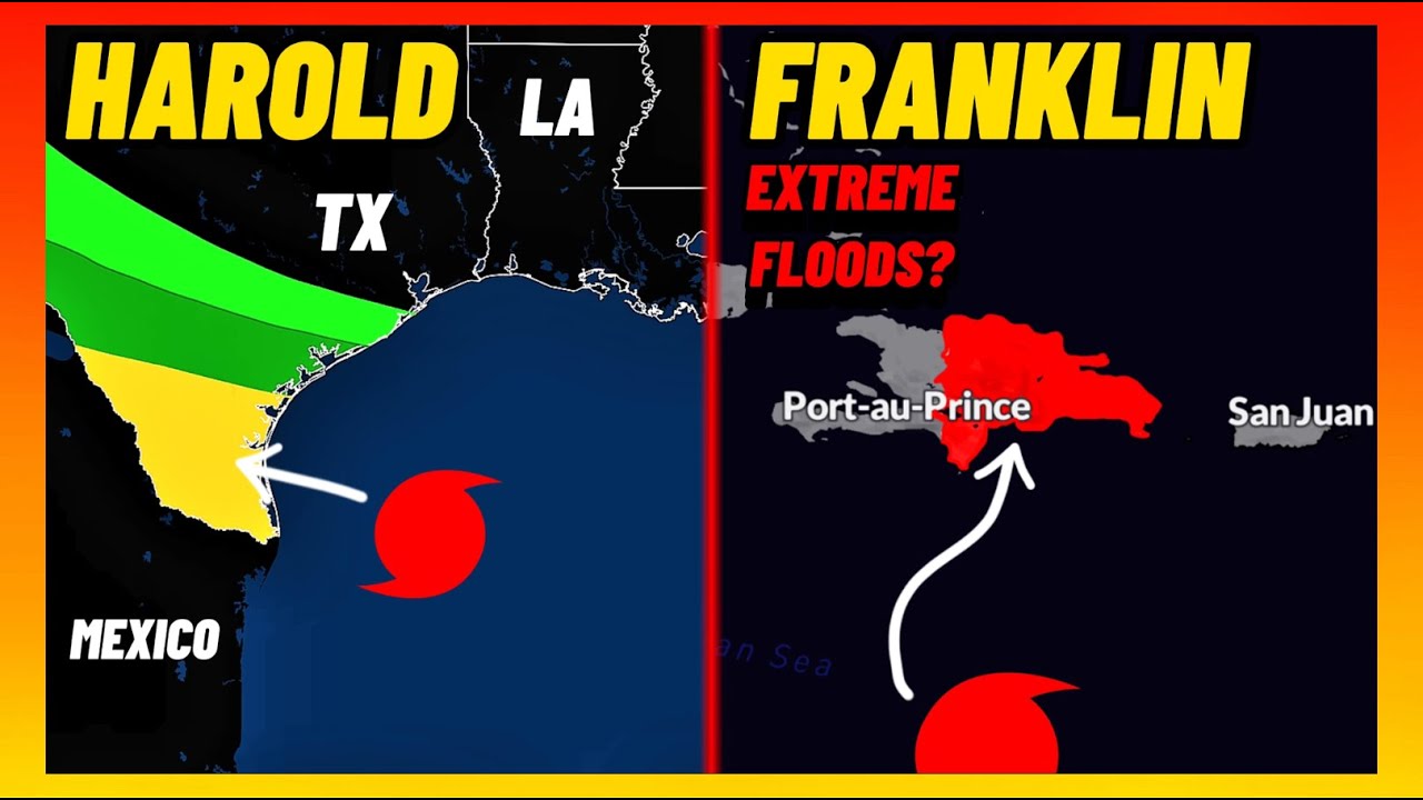 Tropical Storm Franklin and Harold Update | WWS - YouTube