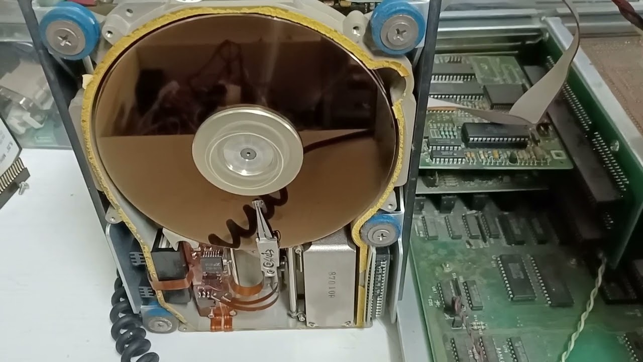 MFM 5.25" Old Hard Disk startup sound