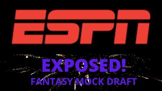 Fantasy Hockey 2021 Mock Draft ESPN H2H Points League step by step