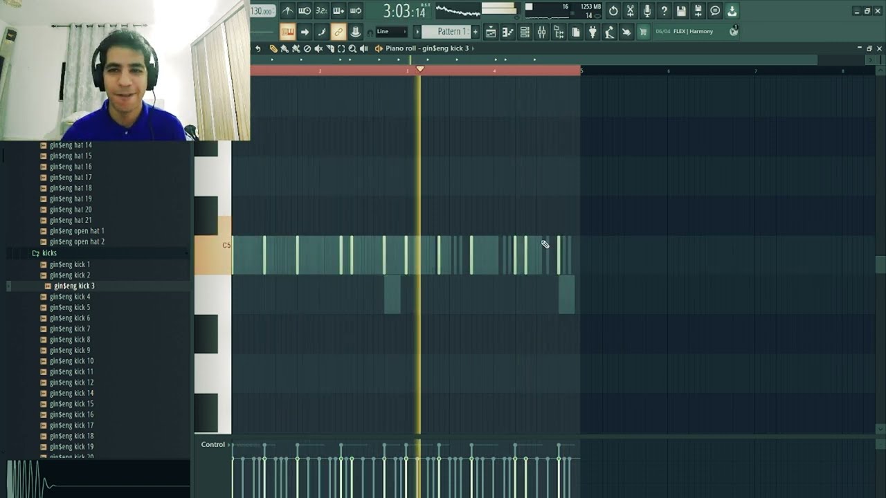 late night cook up some beats on FL Studio