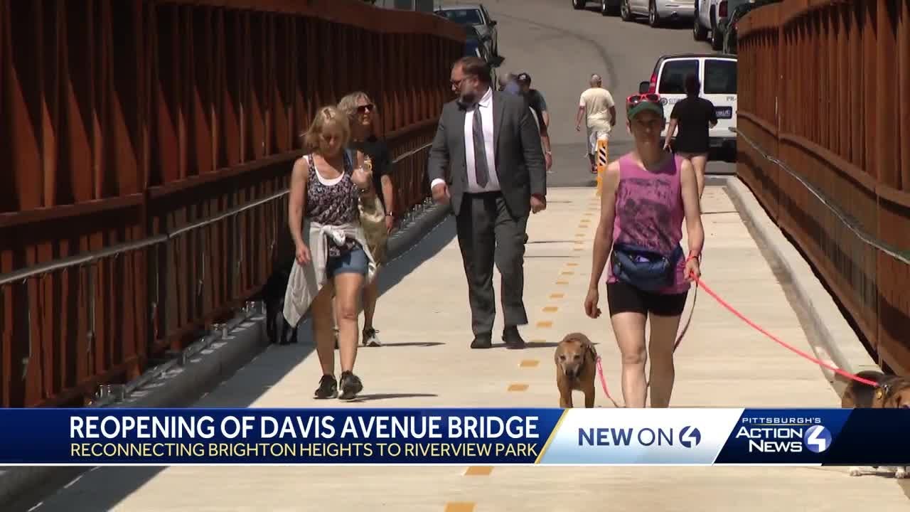 Pittsburgh's Davis Avenue Bridge reopens for pedestrians and bikes