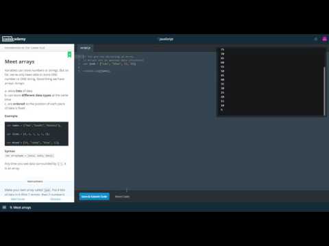 codecademy-Introduction to 'For' Loops in JS 1-1~1-13