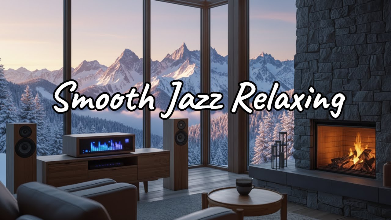 🔴 LIVE 24/7 Smooth Jazz Relaxing ❄️ Cozy Jazz Music for Focus, Work & Deep Sleep
