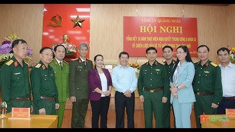 Đại tướng Phan Văn Giang làm việc và chúc Tết tại Quảng Ngãi
