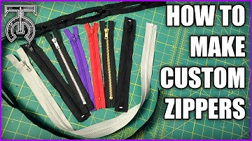 How to make your own custom zippers - Beginner level sewing tutorial - Tock Custom