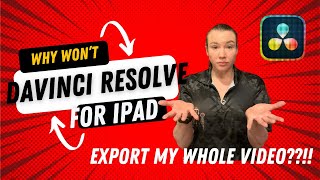 Troubleshooting DaVinci Resolve for IPad: it won’t export the full video Wealth