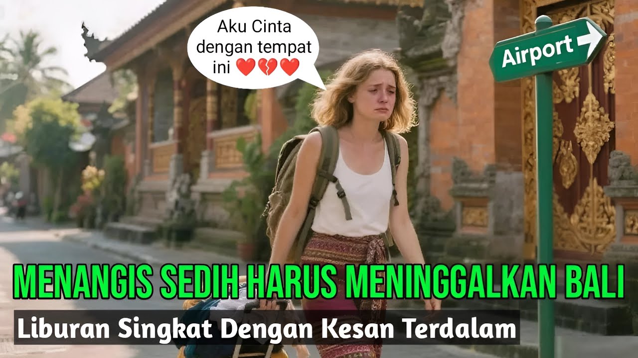 😢 SEDIH BANGET..!! 😭 Warga Asing Dibikin Nangis Karena Harus Meninggalkan Bali
