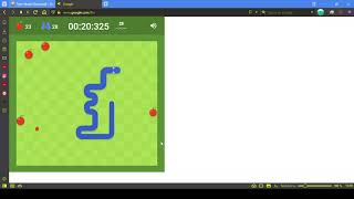 Twin Mode multi-5 25 apples Google Snake Game