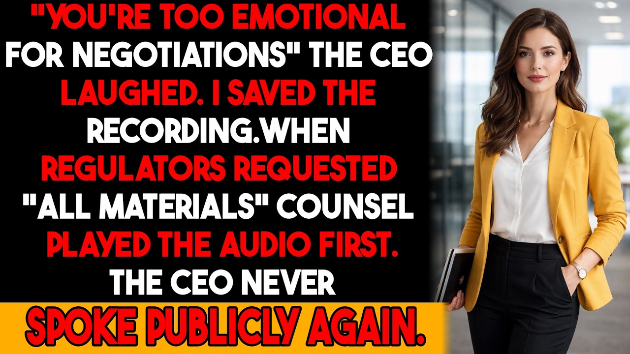 The CEO Mocked Her in a Meeting — The Recording Changed Everything