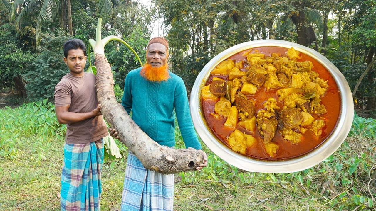 ২৬ কেজি ওজনের সাহেব কচু গোস্ত দিয়ে রান্না হলো | BSL Daily Life