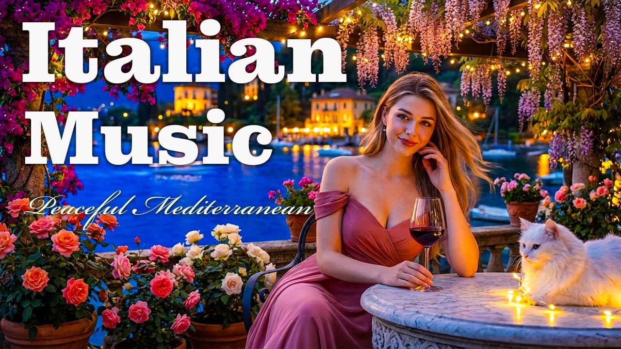 🎶 Italian Vibes & Mediterranean Music 🎶 Deep Ocean Relaxation on a Mediterranean Journey 4K