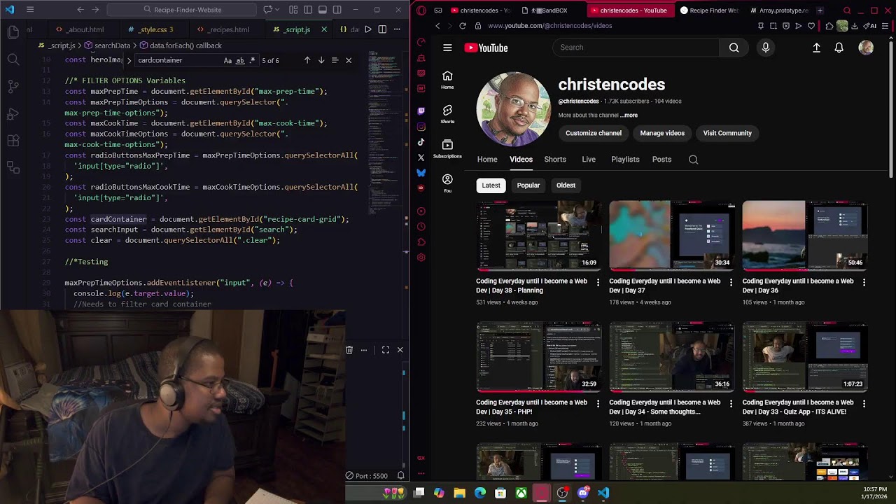 Coding Everyday until I become a Web Dev | Day 67 (2)  - Coding + Study + Chill - HTML/CSS/JS