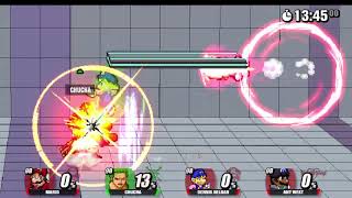 SSF2 Beta FMC: Mario, Dennis and Ant Vs Chucha (Zoro xd) (Using @KenkeNightcores songs)
