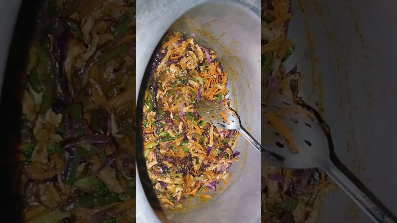 Chicken veg spaghetti   like , subscribe and share 