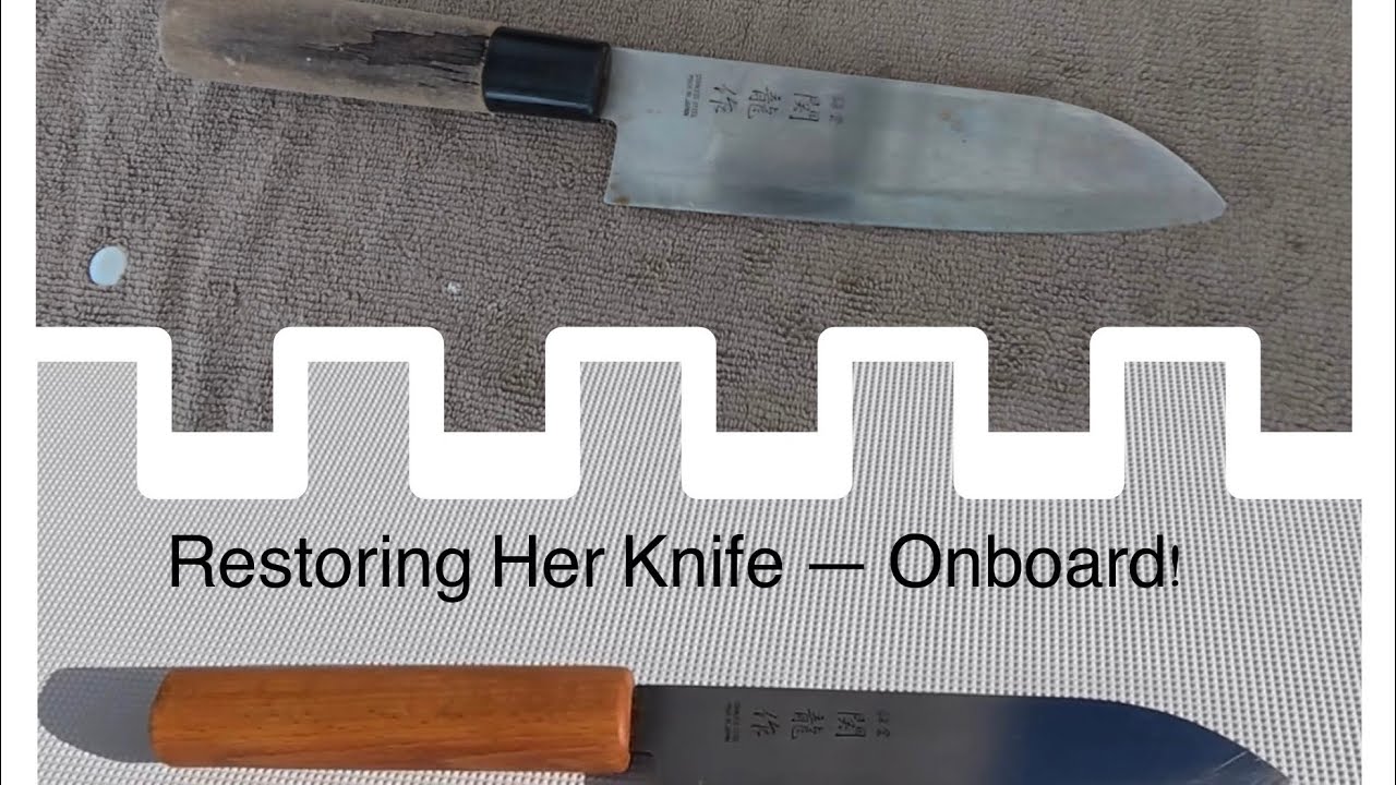 Making a Japanese Knife Handle… On a Boat! | DIY Woodworking at Sea