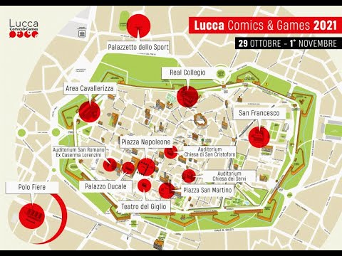 MAPPA LUCCA COMICS AND GAMES 2021