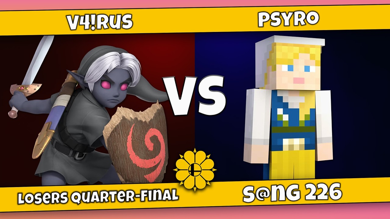 S@NG 226 Losers Quarter-Final: V4!RUS (Young Link) VS Psyro (Steve)