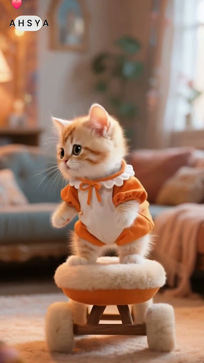 baby cute cat dancing tang ting tung video #shorts #cover #voiceeffects #kucinganggoralucudanimut