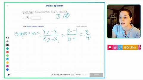 Point Slope Form on Khan Academy