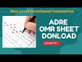 ADRE Grade III OMR Sheet Download | Step-by-Step Guide