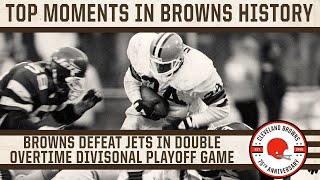 Top 75 Moments: No. 16 - Browns defeat the Jets 23-20 in double OT in the 1986 Divisional Playoffs