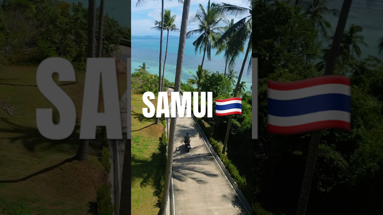 DJI mini3 pro Koh Samui secret beach 🏖️ #beach #travel #kohsamui #drone #djimini3 #tropical #asia