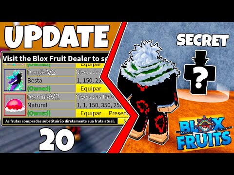 BLOX FRUITS FOI ATUALIZADO! Conferindo o UPDATE 20 e a FRUTA DO