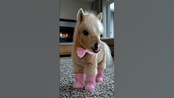 Con ngựa mini này dễ thương quá #horse #cute #ai #animals