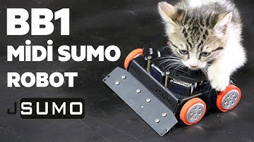BB1 Midisumo Robot from JSumo // 1 Kg Sumo Robot Tests