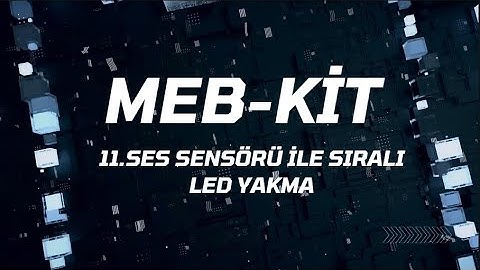 Meb-Kit Robotik Kodlama Seti- Ses Sensörü ile Sıralı Led Yakma- Mblock Kullanımı