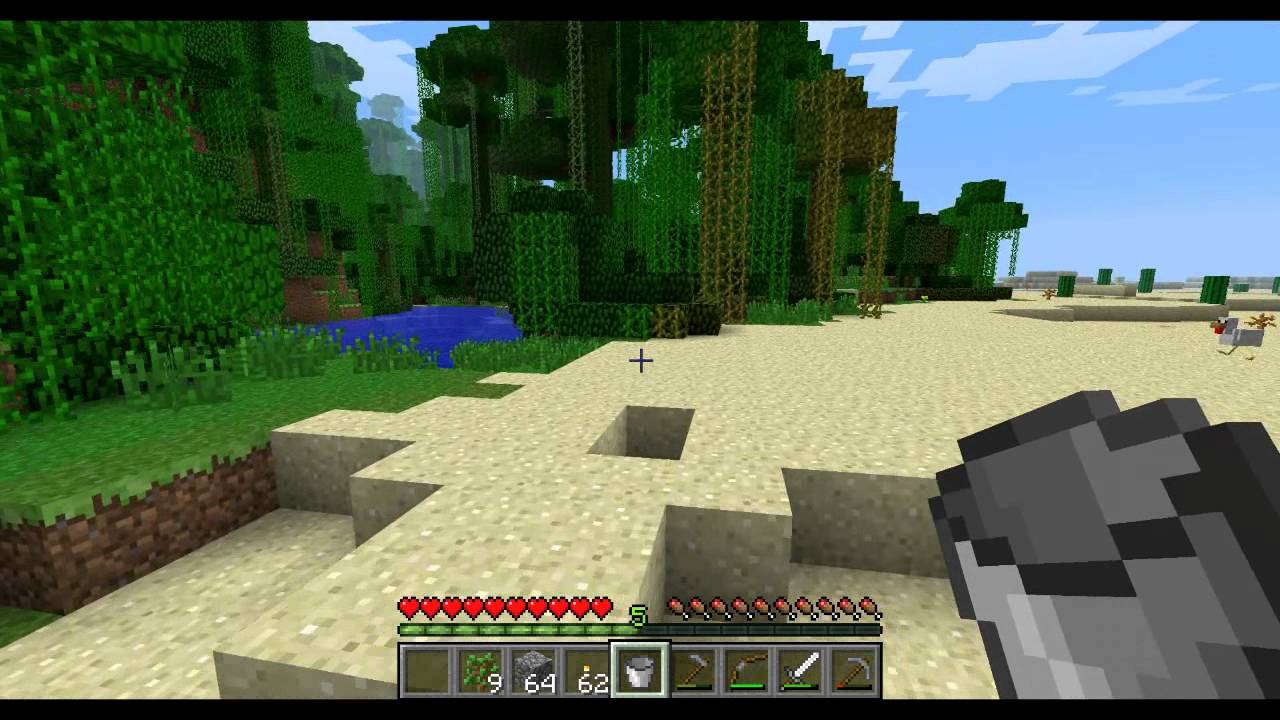 Minecraft How to Make and Fill a Bucket YouTube