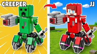 LEGO Minecraft: I Combined JJ With Creepers | BEAR Bricks
