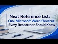 Neat Reference List
