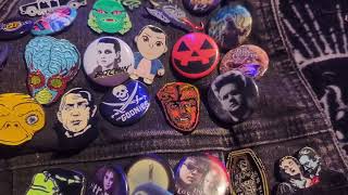 Horror pins and patch collection