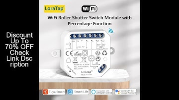 LoraTap Tuya Smart WiFi Curtain Switch Relay Module for Roller Shutter Window Blinds Google Home Ale