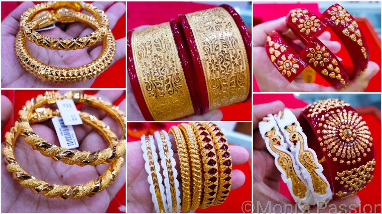 নতুন ১ লাখ টাকার বিয়ের প্যাকেজ/Gold Wedding Package 1 LAKH/হলমার্ক গোল্ড হালকা জোড়া শাঁখা পলা বালা