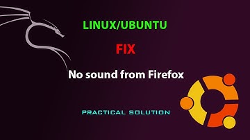 LINUX FIX: No sound from Firefox
