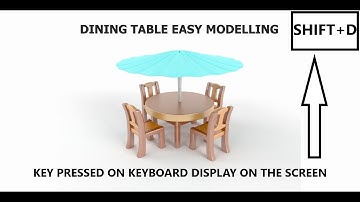 DINING TABLE EASY MODELLING IN MAYA
