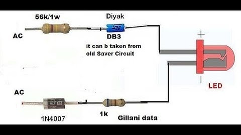 Blinking led with 220v AC without Transistor